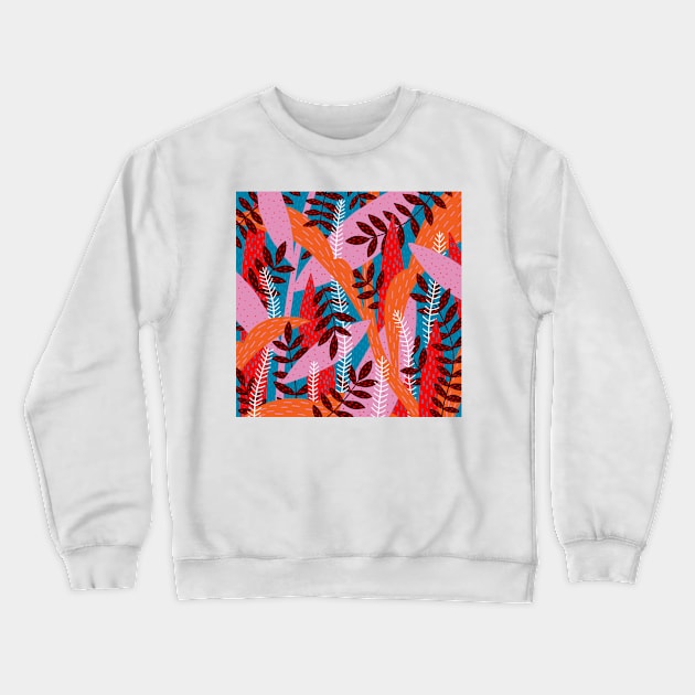 Magical Forest Crewneck Sweatshirt by oshupatterns